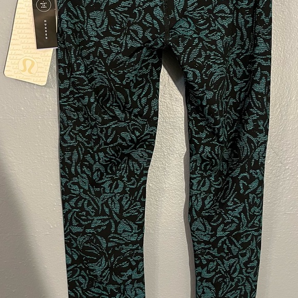 Lululemon Wunder Under Low-Rise Tight (Luxtreme) Green Black size 4 NWT VINTAGE - Picture 3 of 4